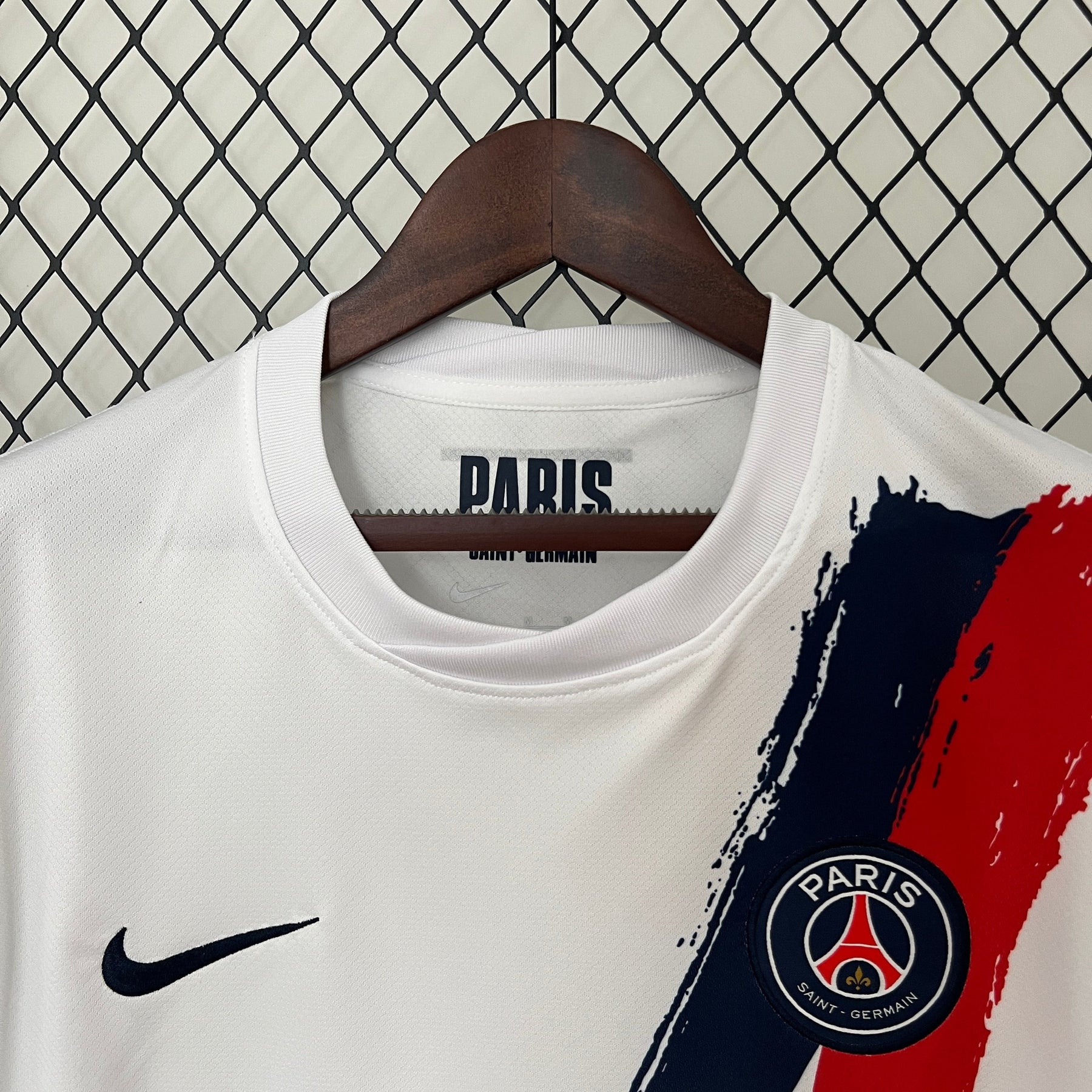 Camisa PSG Away 2024/25 - Nike Torcedor Masculina - Branca/Azul