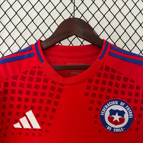 Camisa Seleção Chile Home 2024/25 - Adidas Torcedor Masculina - Vermelha