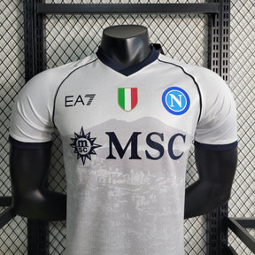 Camisa Napoli Away 2023/24 - EA7 Jogador Masculina - Branca