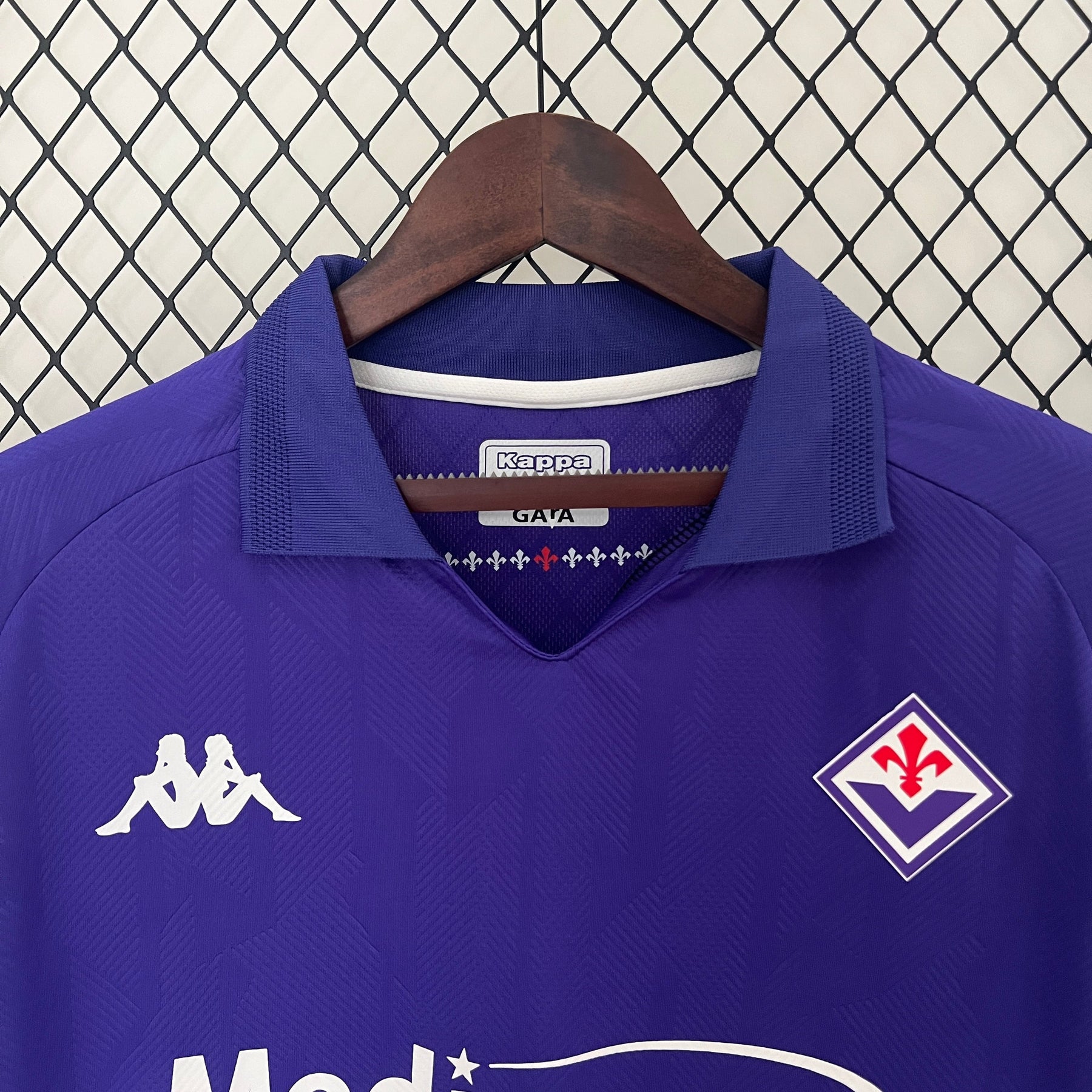 Camisa Fiorentina Home 2024/25 - Kappa Torcedor Masculina - Roxa