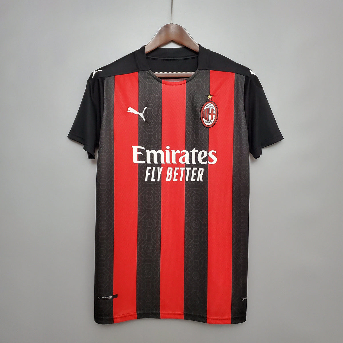 Camisa AC Milan Home 2020/21 - Puma Torcedor Masculina - Vermelha/Preta