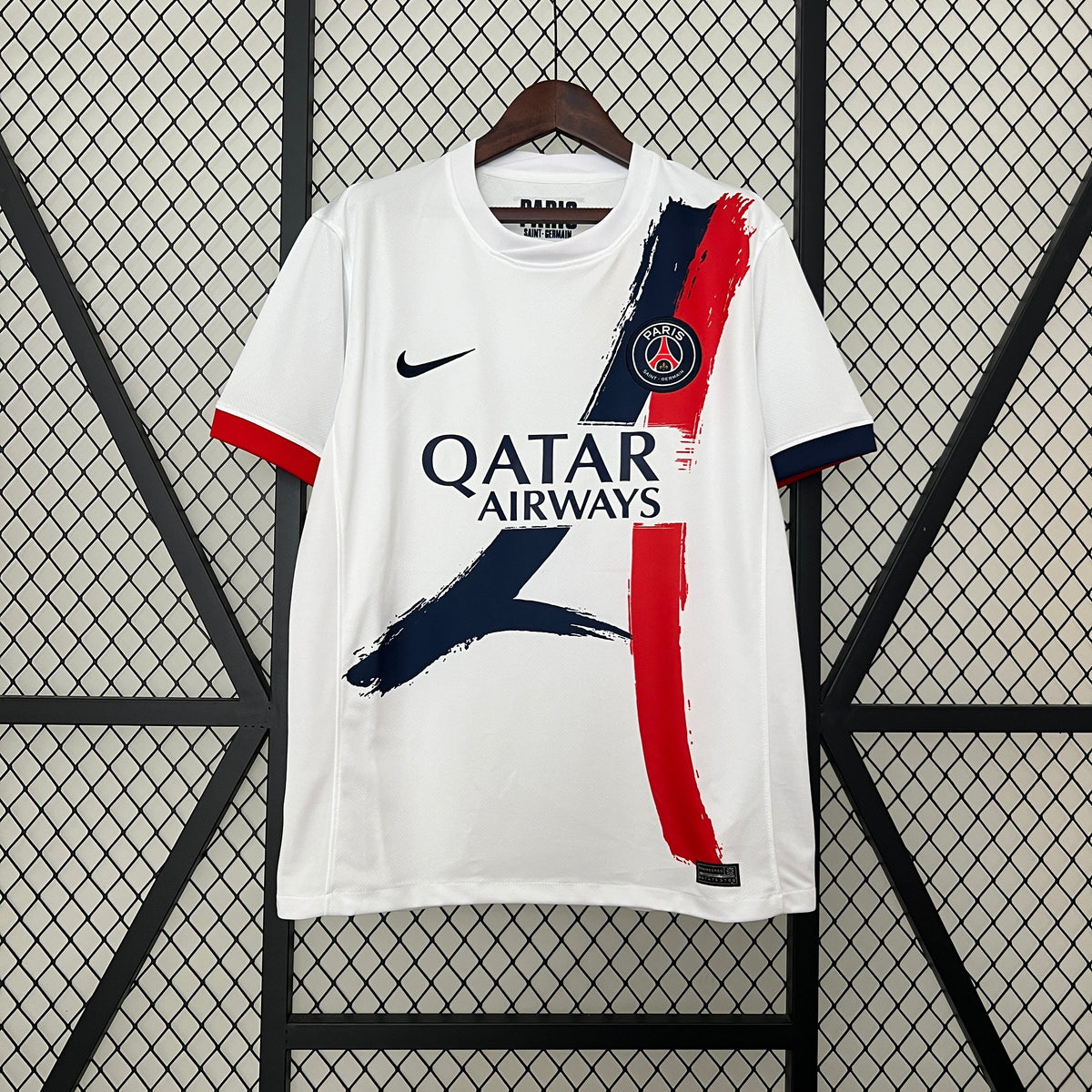 Camisa PSG Away 2024/25 - Nike Torcedor Masculina - Branca/Azul