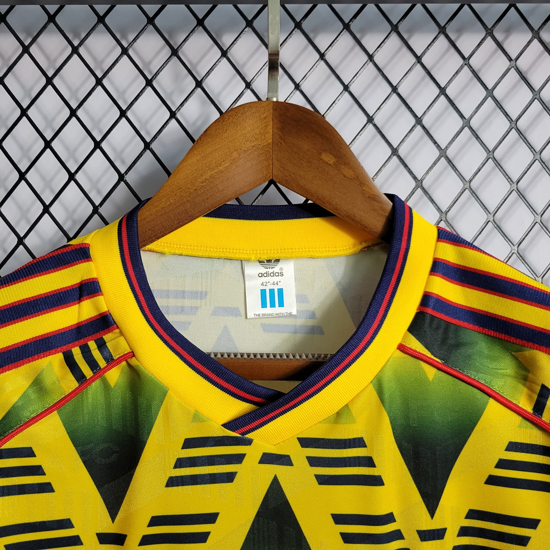 Camisa Arsenal Away 1991/93 - Adidas Retrô Masculina - Amarela/Preta