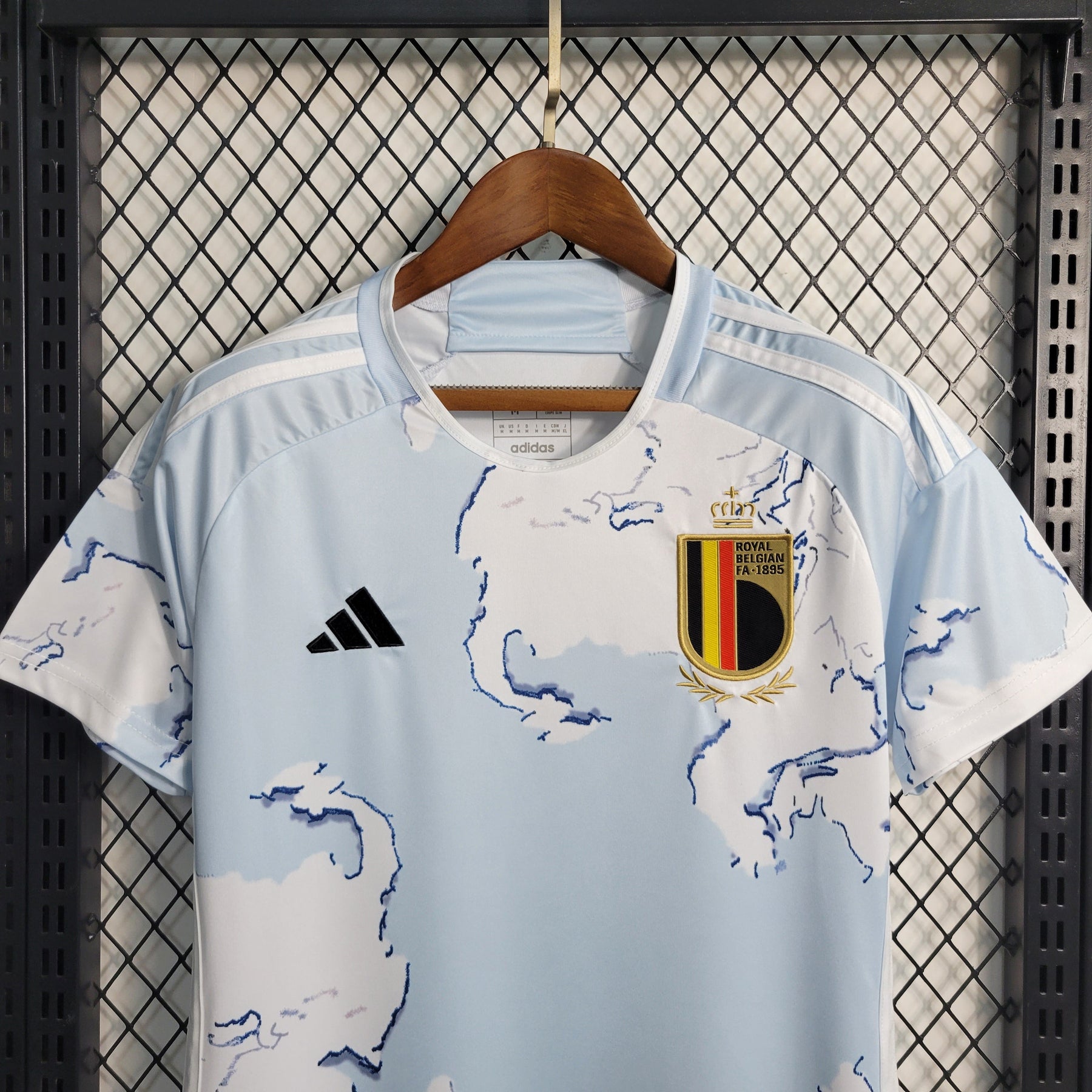 Camisa Seleção Bélgica Home 2023/24 - Adidas Torcedor Feminina - Branca/Azul