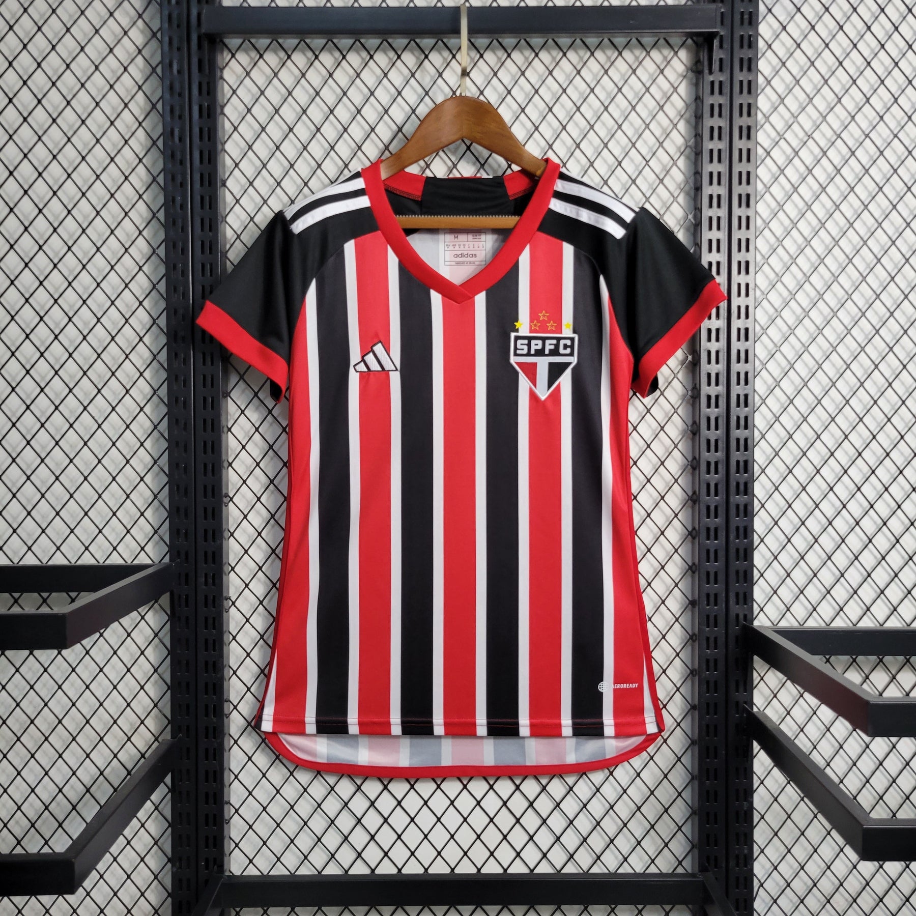 Camisa São Paulo Home 2023/24 - Adidas Torcedor Feminina - Vermelha/Preta