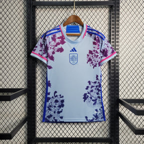 Camisa Seleção Espanha Home 2023/24 - Adidas Torcedor Feminina - Azul/Rosa