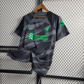 Camisa Liverpool Goleiro 2023/24 - Nike Torcedor Masculina - Preta/Verde