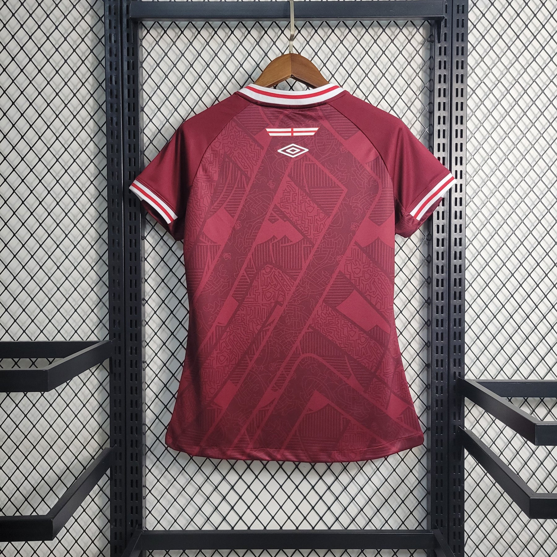 Camisa Fluminense Away 2023/24 - Umbro Torcedor Feminina - Bordo/Branca