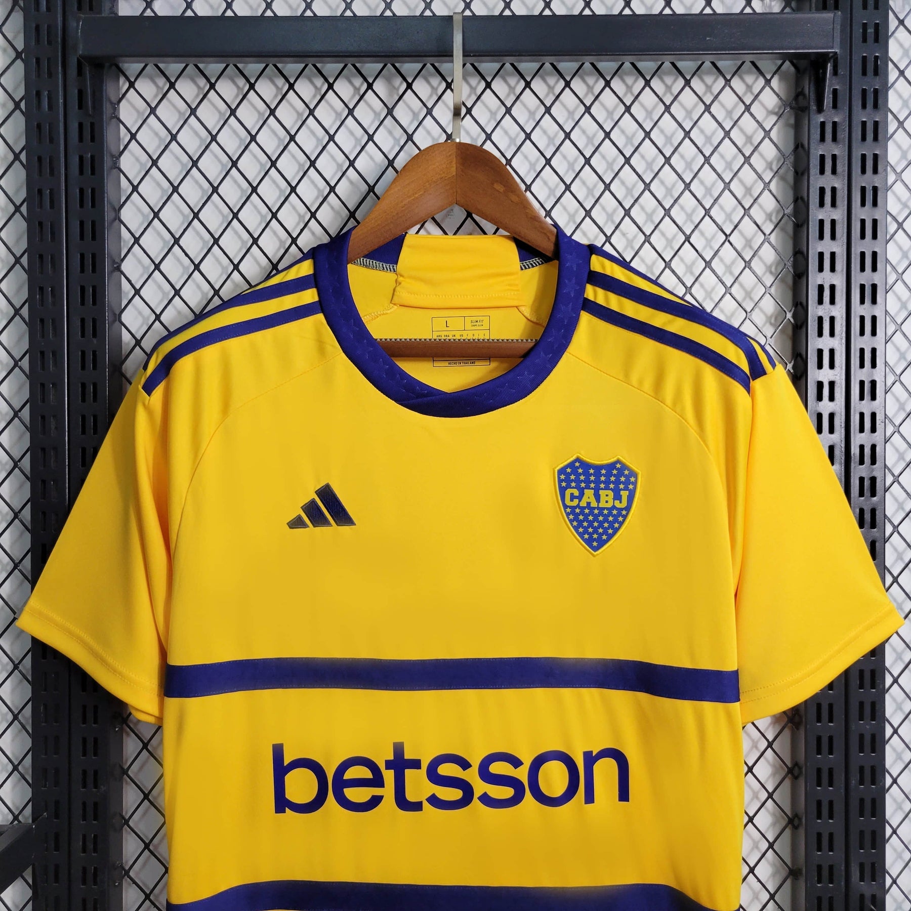 Camisa Boca Juniors Away 2023/24 - Adidas Torcedor Masculina - Amarela/Azul