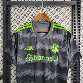 Camisa Internacional Third 2023/24 - Adidas Torcedor Masculina - Preta/Verde