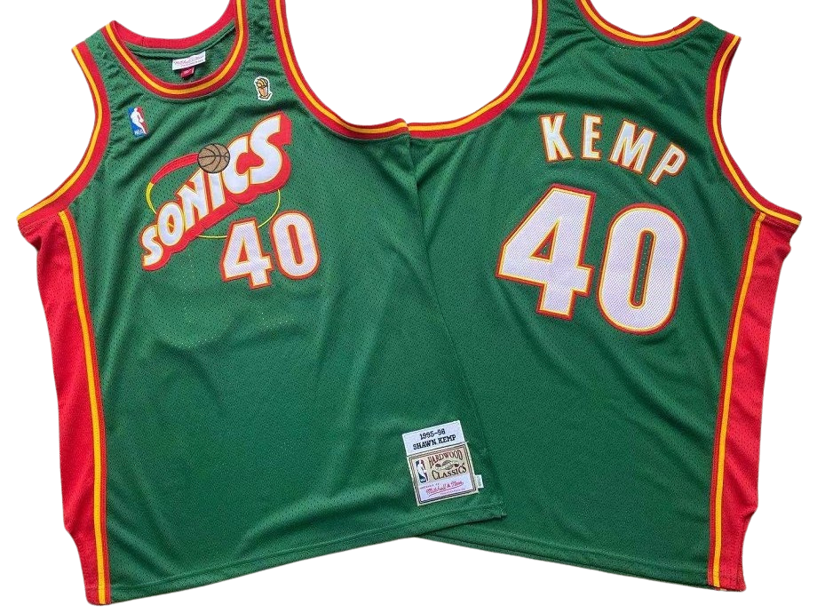 Regata Classica Mitchell & Ness Seattle Super Sonics "Kemp" N° 40