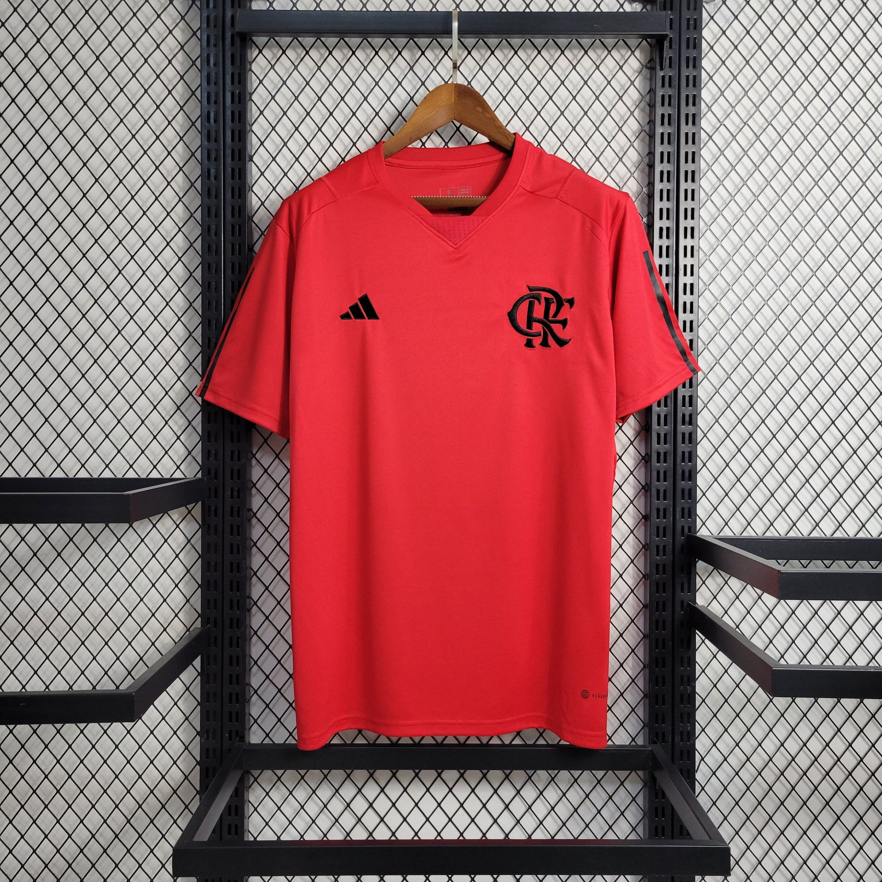 Camisa Flamengo Treino 2023/24 - Adidas Torcedor Masculina - Vermelha/Preta