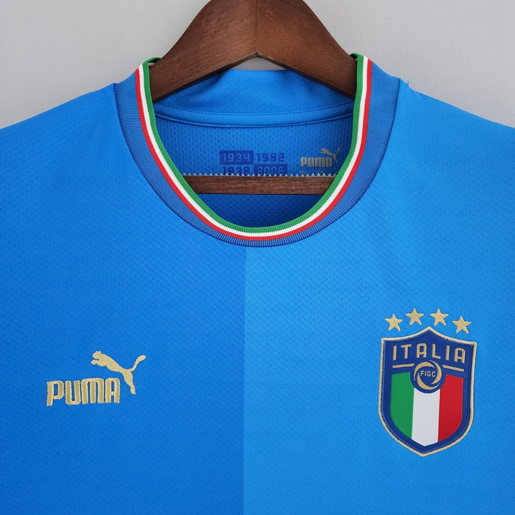 Camisa Seleção Itália Home 2022/23 - Puma Torcedor Masculina - Azul