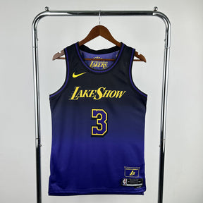 Regata NBA Los Angeles Lakers City Edition 24/25 Anthony Davis Roxa