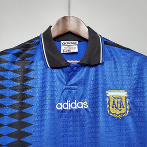 Camisa Seleção Argentina 1994 - Adidas Retrô Masculina - Edição Especial - Azul/Preta