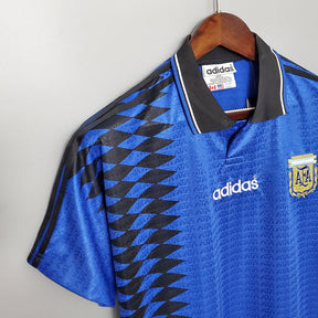 Camisa Seleção Argentina 1994 - Adidas Retrô Masculina - Edição Especial - Azul/Preta