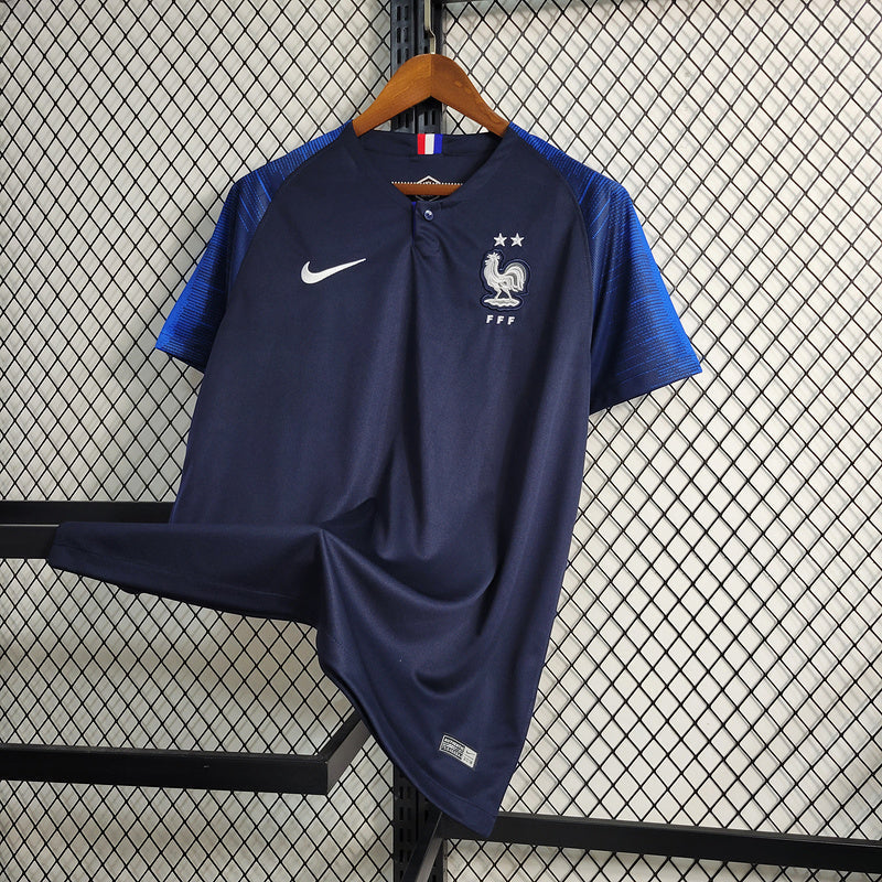 Camisa Seleção França 2018 - Nike Retrô Masculina - Edição Copa do Mundo - Azul