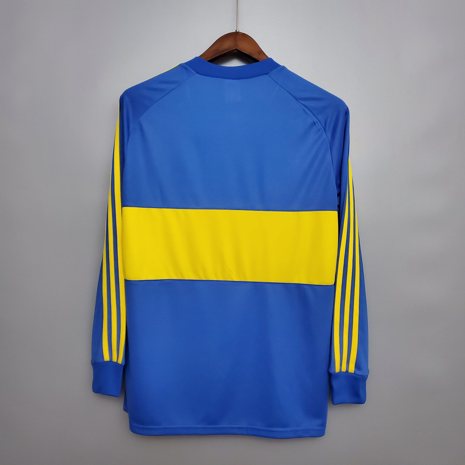 Camisa Manga Longa Boca Juniors Home 1981 - Adidas Retrô Masculina - Azul/Amarela