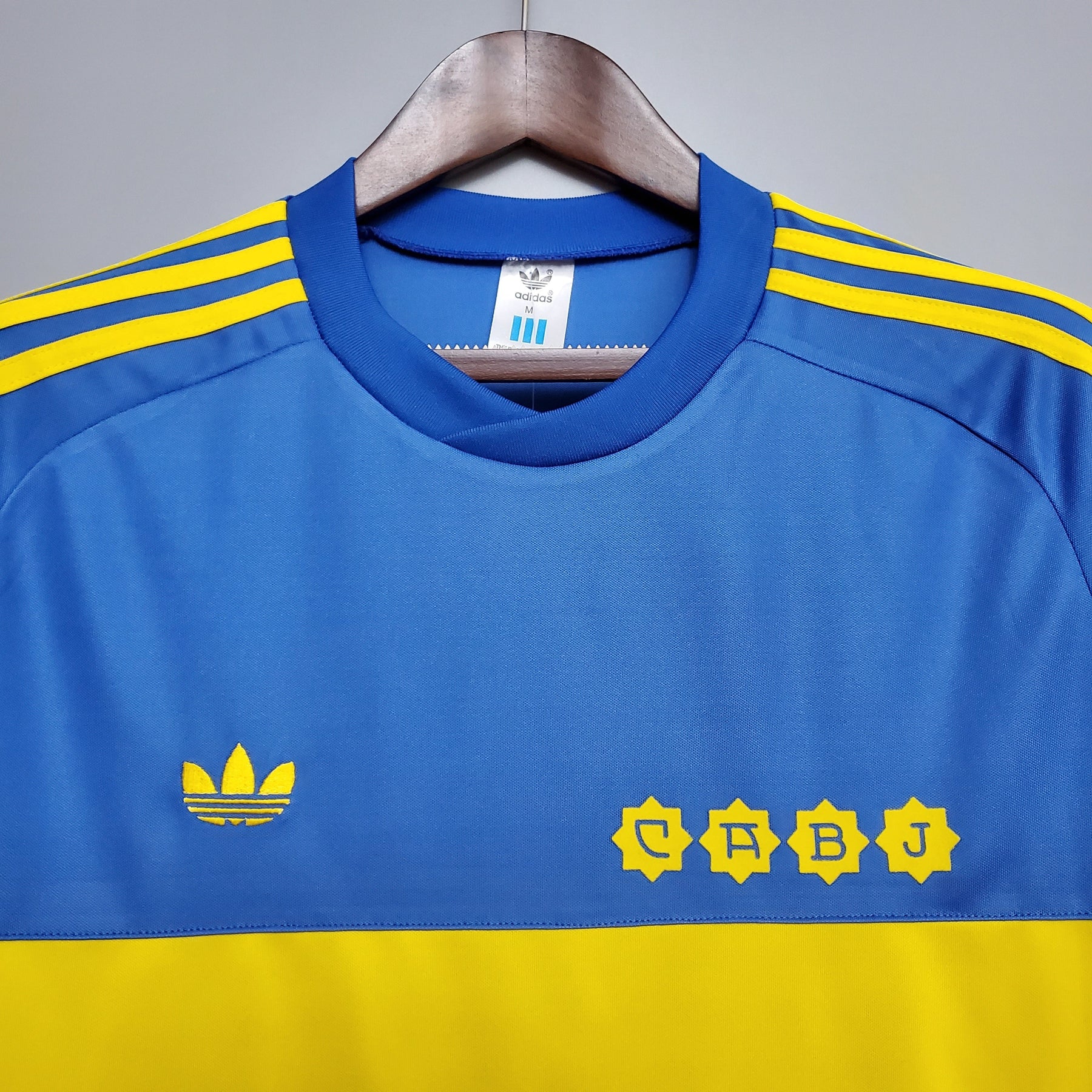 Camisa Manga Longa Boca Juniors Home 1981 - Adidas Retrô Masculina - Azul/Amarela