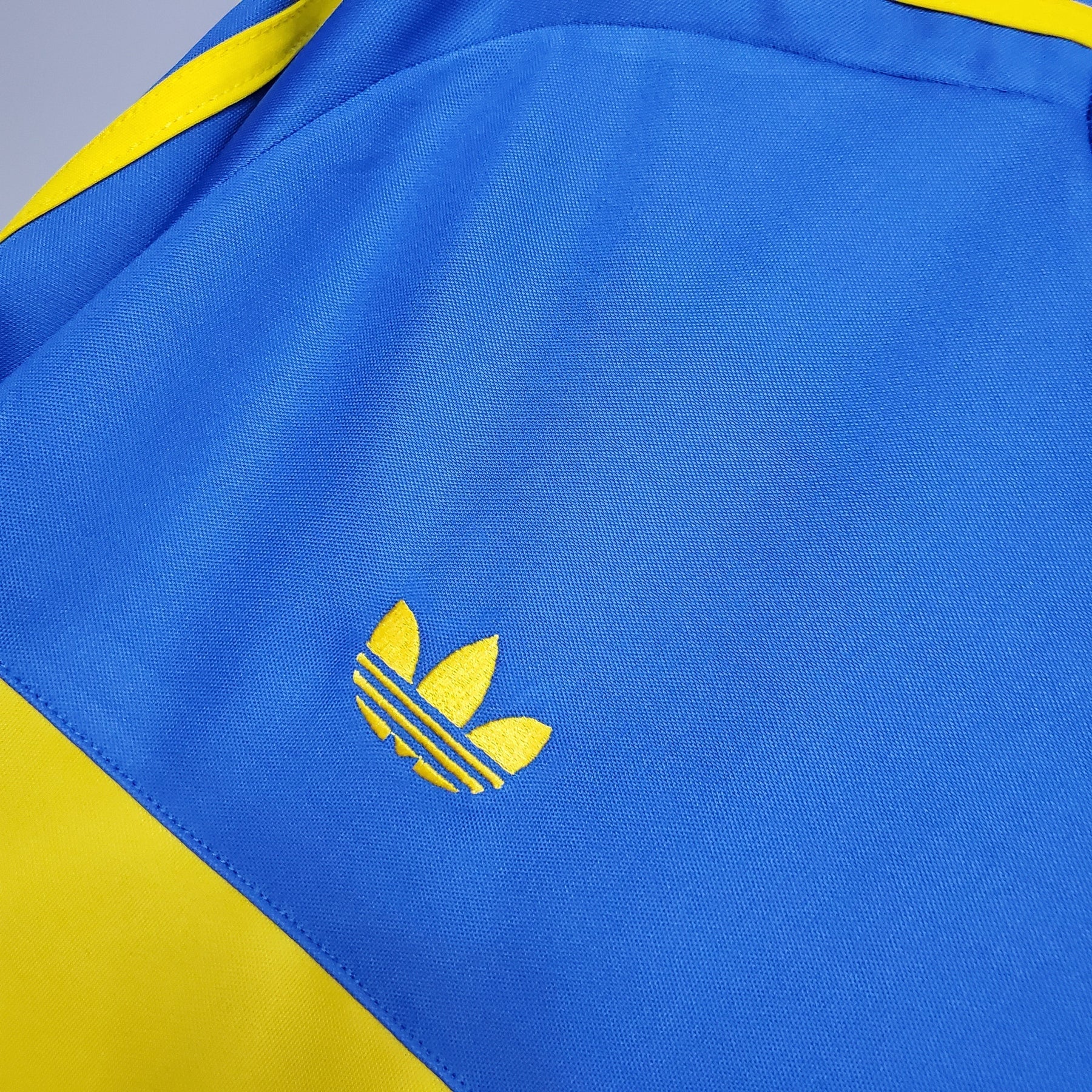 Camisa Manga Longa Boca Juniors Home 1981 - Adidas Retrô Masculina - Azul/Amarela