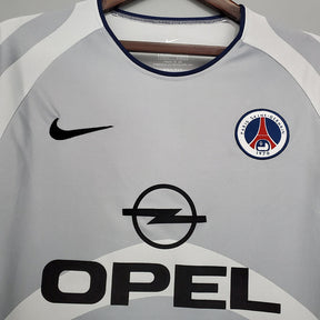 Camisa PSG 2001/2002 - Nike Retrô Masculina - Cinza/Preta