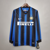 Camisa Manga Longa Inter de Milão Home 2010/11 - Nike Retrô Masculina - Azul/Preta