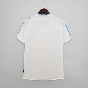 Camisa Olympique Marseille 2002/03 - Adidas Retrô Masculina - Branca/Azul