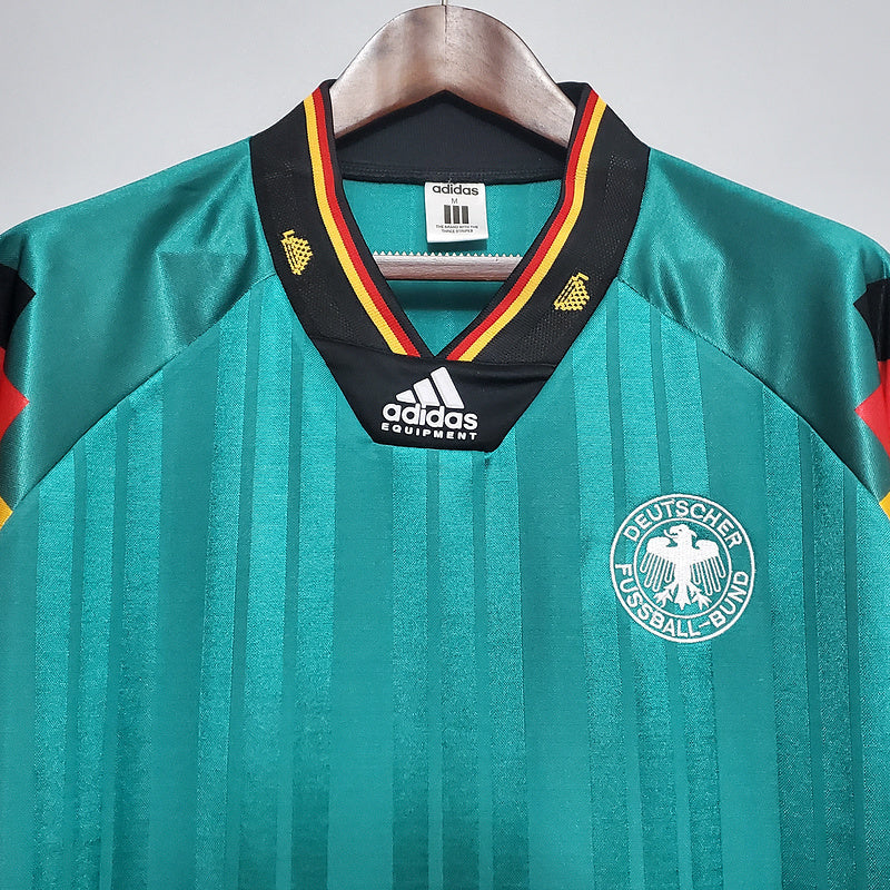 Camisa Seleção Alemanha  1992 - Adidas Retrô Masculina - Verde/Preta