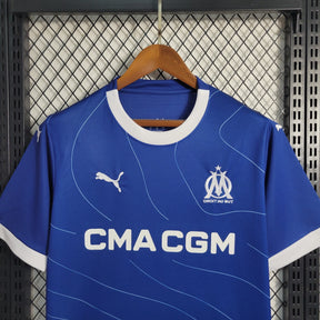 Camisa Olympique de Marseille Away 2023/24 - Puma Torcedor Masculina - Azul/Branca