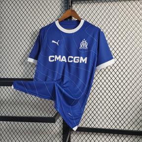 Camisa Olympique de Marseille Away 2023/24 - Puma Torcedor Masculina - Azul/Branca