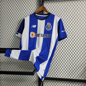 Camisa Porto Home 2023/24 - New Balace Torcedor Masculina - Azul/Branca