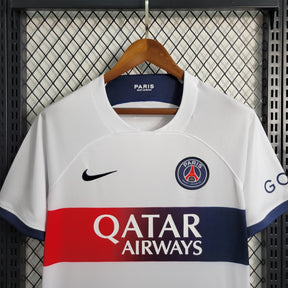 Camisa PSG Away 2023/24 - Nike Torcedor Masculina - Branca/Azul