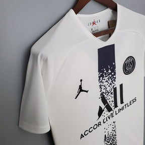 Camisa PSG Edição Especial 2022/23 - Jordan Torcedor Masculina - Branca/Preta