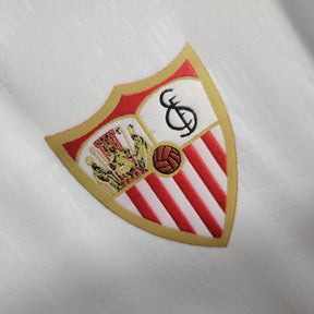 Camisa Sevilla Home 2023/24 - Castore Torcedor Masculina - Branca/Vermelha