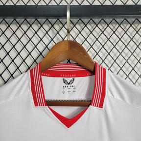 Camisa Sevilla Home 2023/24 - Castore Torcedor Masculina - Branca/Vermelha