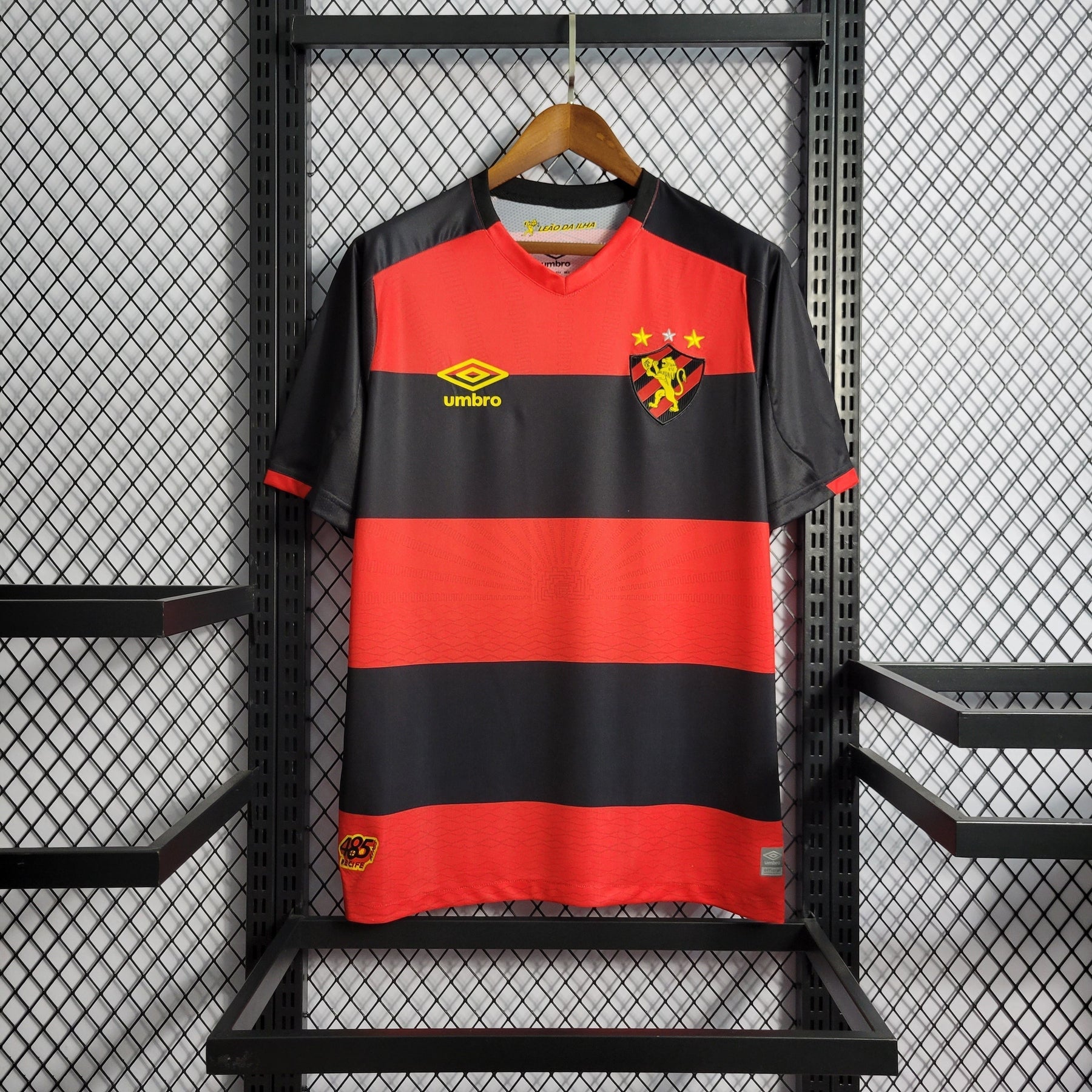 Camisa Sport Recife Home 2022/23 - Umbro Torcedor Masculina - Vermelha/Preta