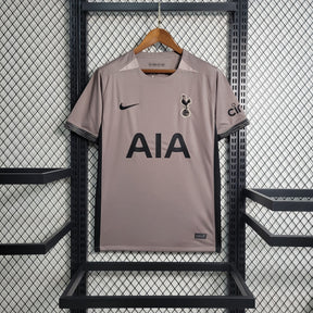 Camisa Tottenham Third 2023/24 - Nike Torcedor Masculina - Cinza/Preta