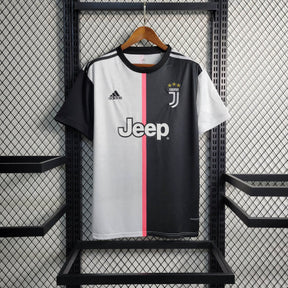 Camisa Juventus Home 2019/20 - Adidas Retrô Masculina - Preta/Branca