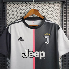 Camisa Juventus Home 2019/20 - Adidas Retrô Masculina - Preta/Branca