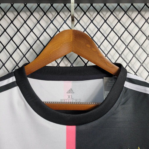 Camisa Juventus Home 2019/20 - Adidas Retrô Masculina - Preta/Branca