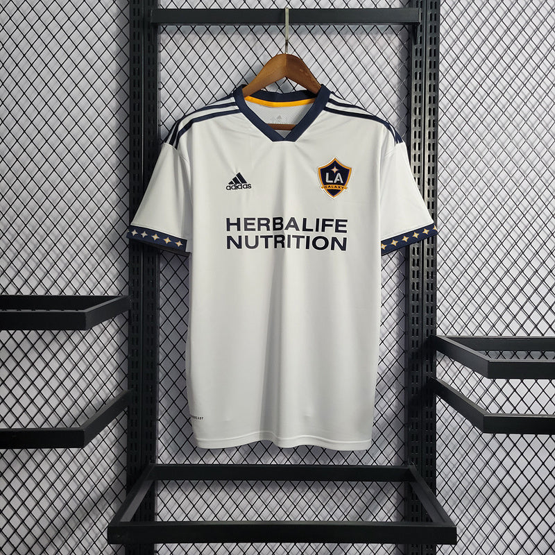 Camisa LA Galaxy Home 2022/23 - Adidas Torcedor Masculina - Branca/Azul