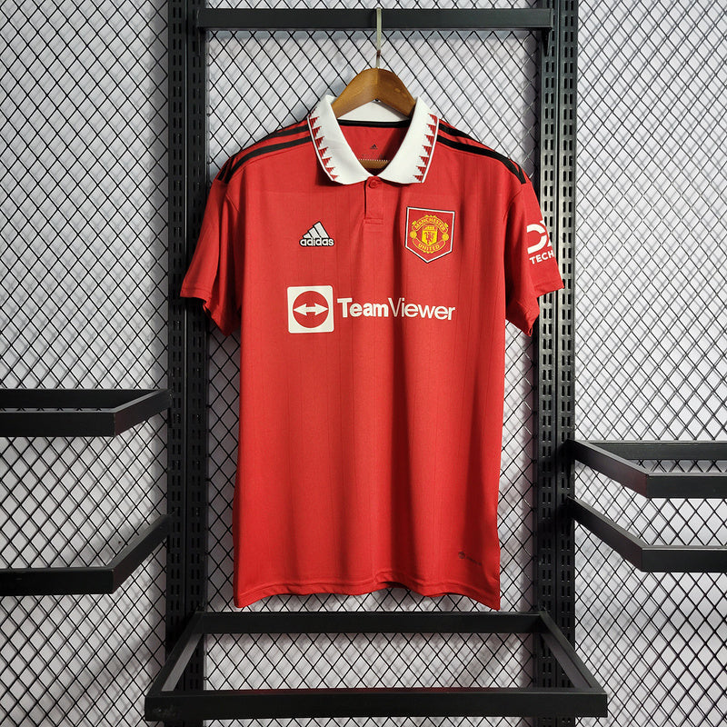 Camisa Manchester United Home 2022/23 - Adidas Torcedor  Masculina - Vermelha