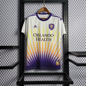 Camisa Orlando City 2022/23 - Adidas Torcedor Masculina - Branca/Roxa