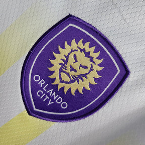 Camisa Orlando City 2022/23 - Adidas Torcedor Masculina - Branca/Roxa