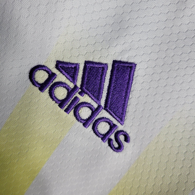 Camisa Orlando City 2022/23 - Adidas Torcedor Masculina - Branca/Roxa