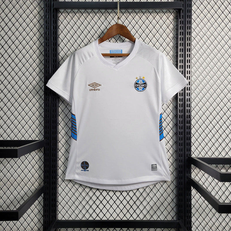 Camisa Feminina Grêmio Away 2023/24 - Umbro Torcedor Masculina - Branca/Azul