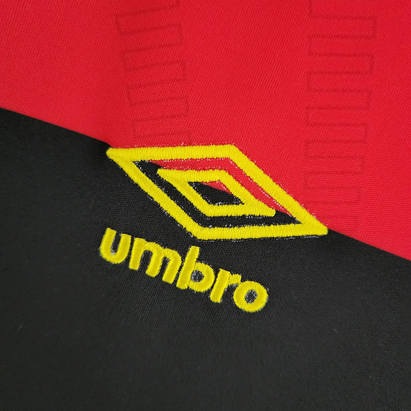 Camisa Sport Recife Home 2022/23 - Umbro Torcedor Masculina - Vermelha/Preta