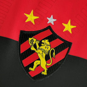 Camisa Sport Recife Home 2022/23 - Umbro Torcedor Masculina - Vermelha/Preta