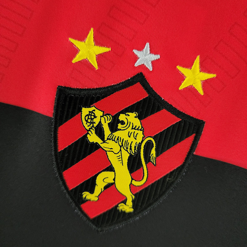 Camisa Sport Recife Home 2022/23 - Umbro Torcedor Masculina - Vermelha/Preta