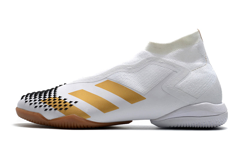 Chuteira Adidas Predator 20+ Mutator Futsal Branco/Dourado